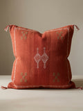 Housse de coussin Soie de cactus Le losange de sable