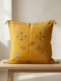 Housse de Coussin en soie de cactus Le Safran des Symboles