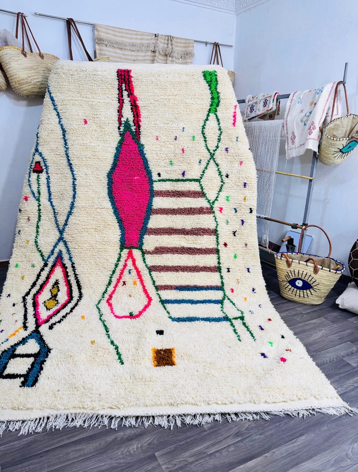 Magnifique Tapis Amazigh Maroc très rare