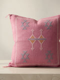 Housse de Coussin Soie de Cactus Le Rose des Sables