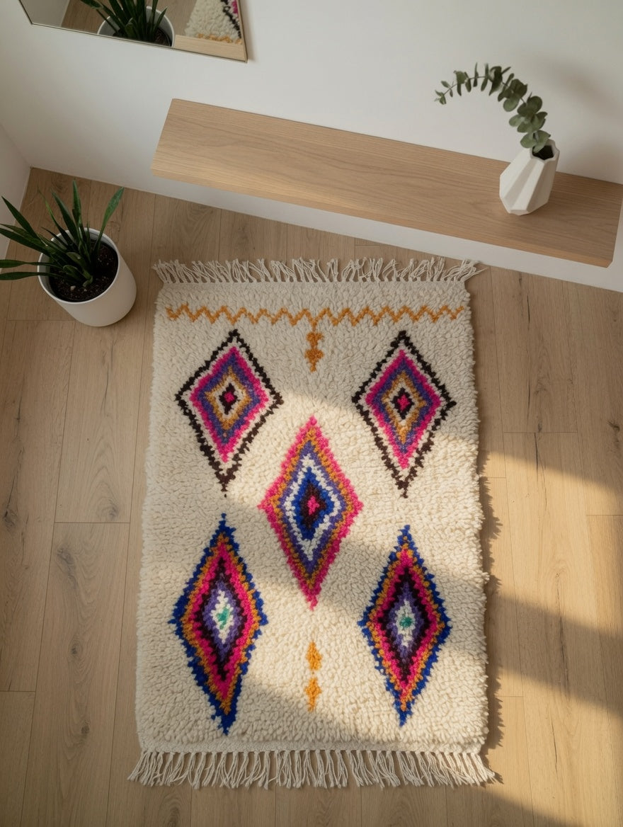 Tapis Les cinq losanges - Région Azilal