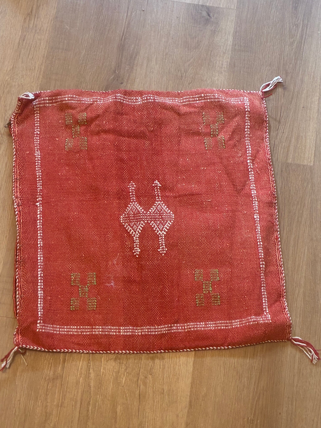 Housse de coussin Soie de cactus Le losange de sable