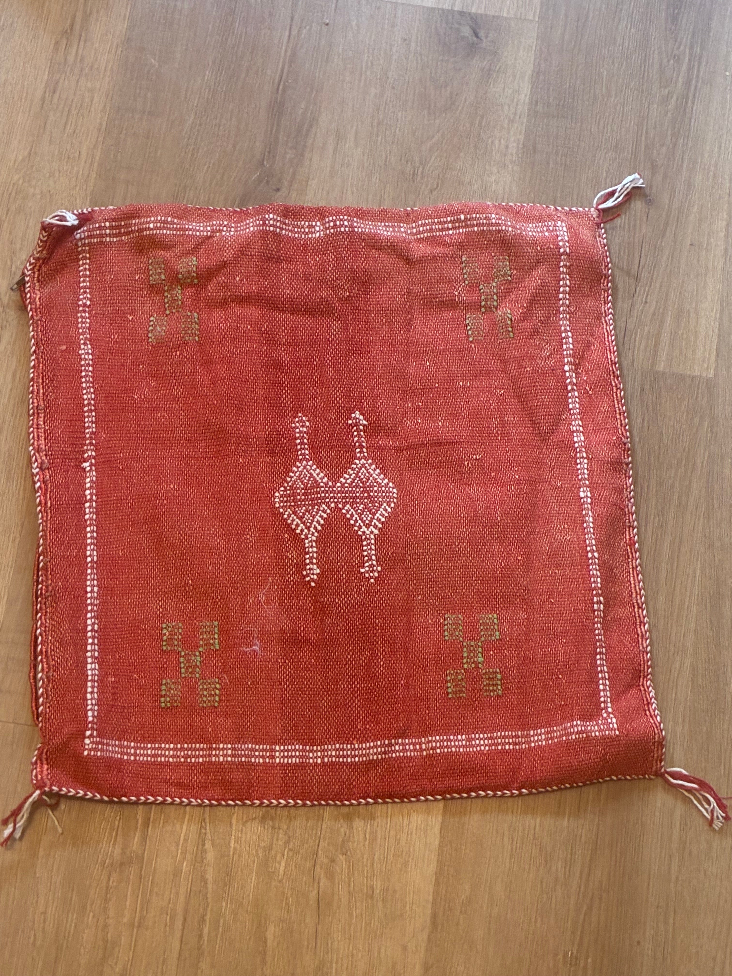 Housse de coussin Soie de cactus Le losange de sable