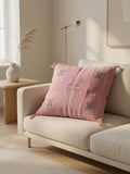 Housse de coussin en soie de cactus Le Rose des Amazighs