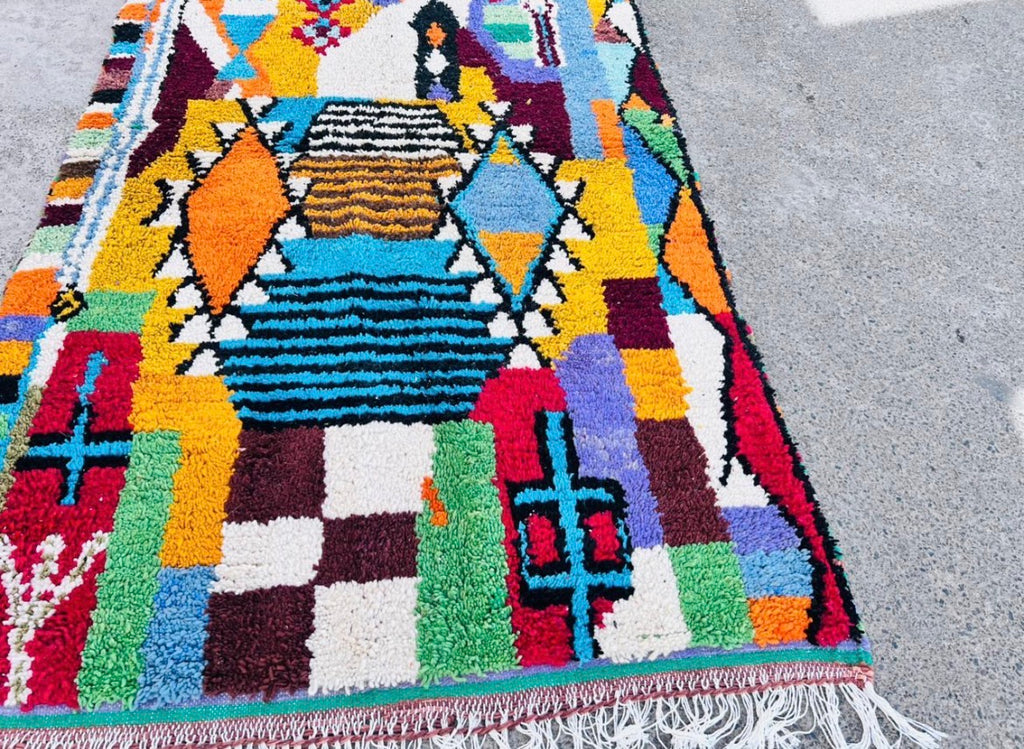 Magnifique Tapis Amazigh Maroc très rare