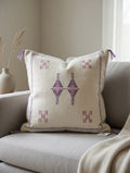 Housse coussin sabra soie de cactus Maroc