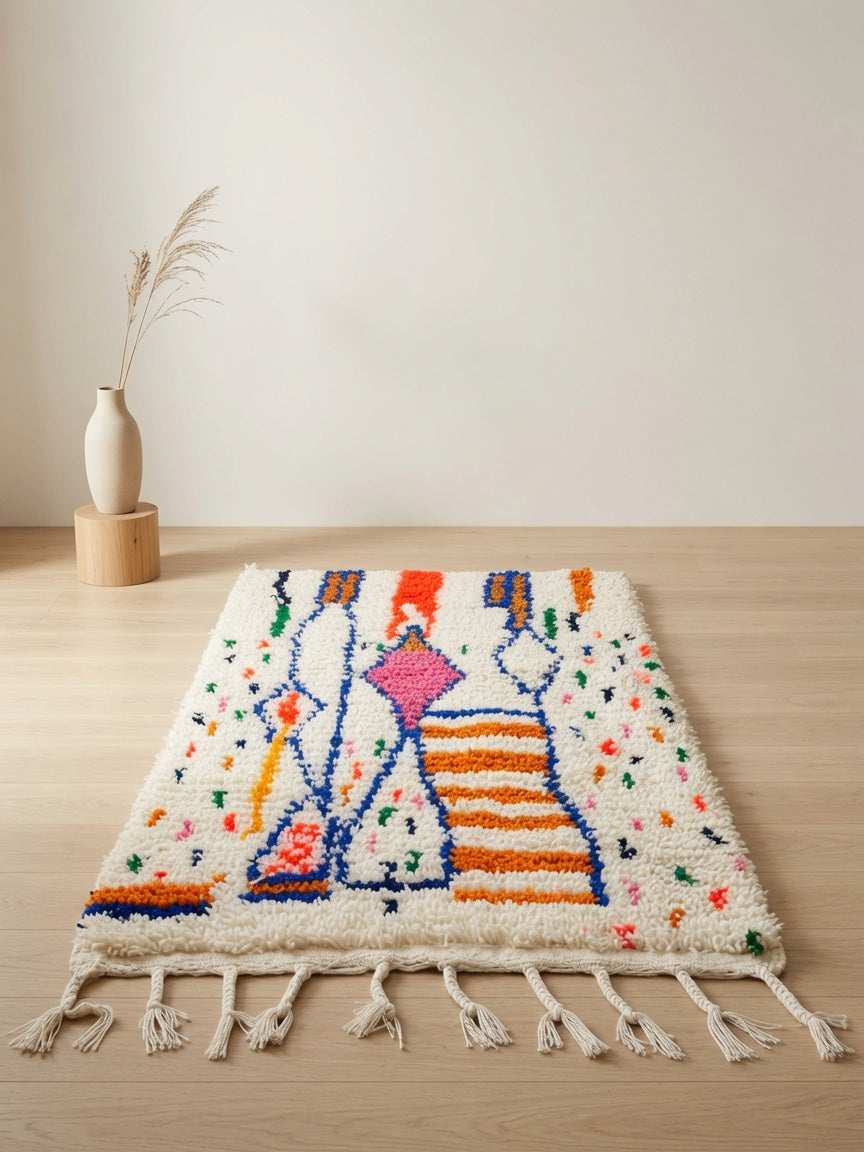 Tapis Les Trois Silhouettes — Région Azilal